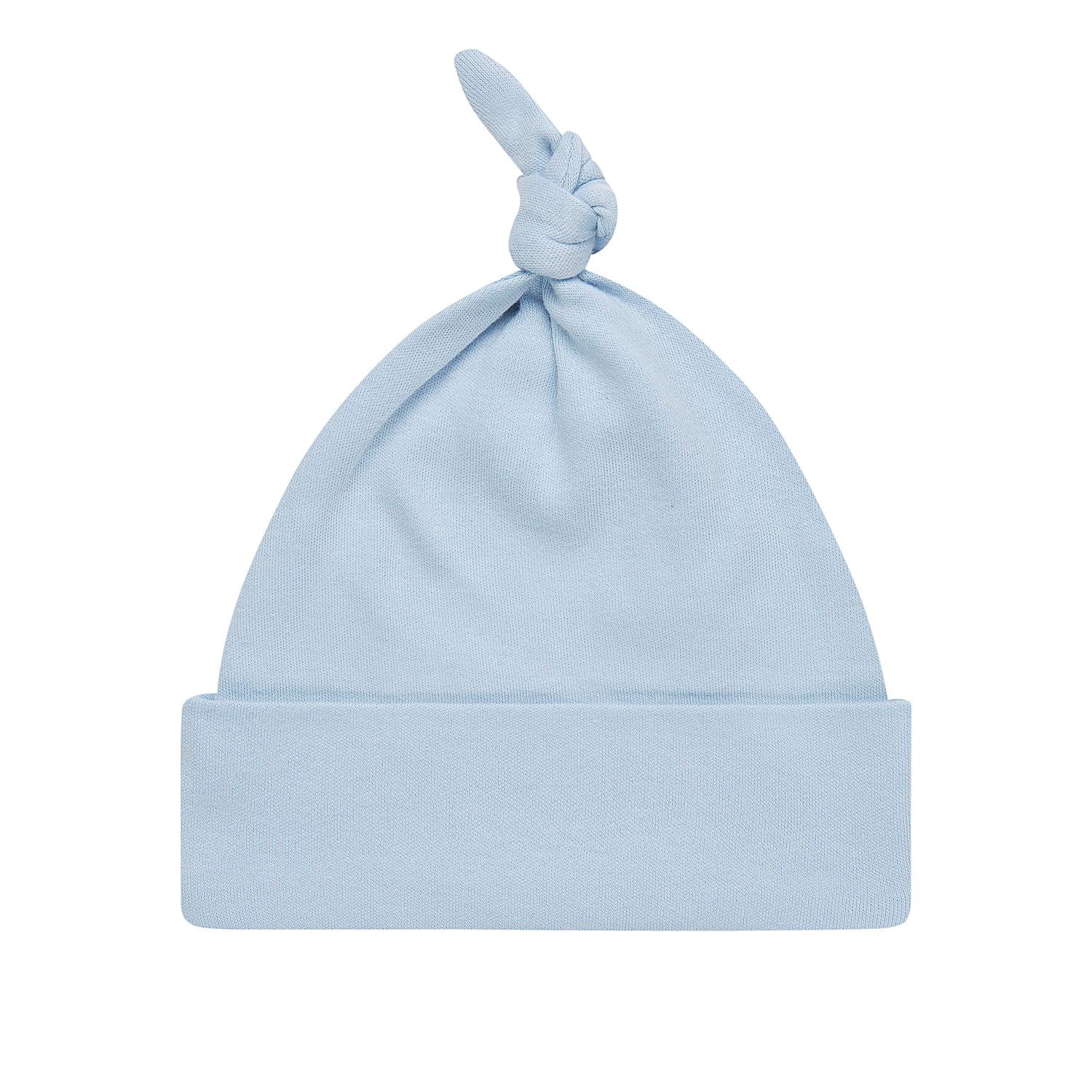 Blue Knotted Baby Beanie – LB Blanks