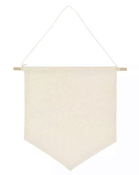 Blank Cotton Canvas Hanging Wall Flags
